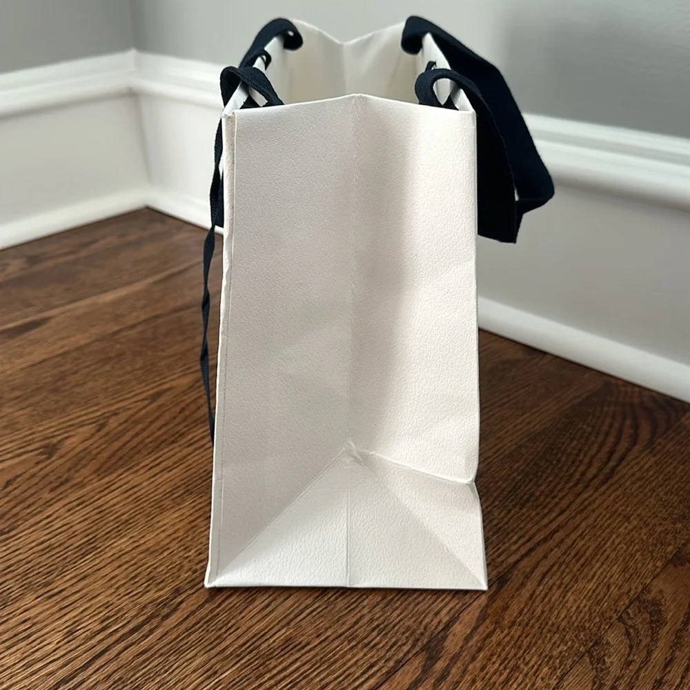 Moncler White Blue Red Shopping Gift Bag - Picture 5 of 8